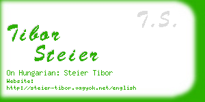 tibor steier business card